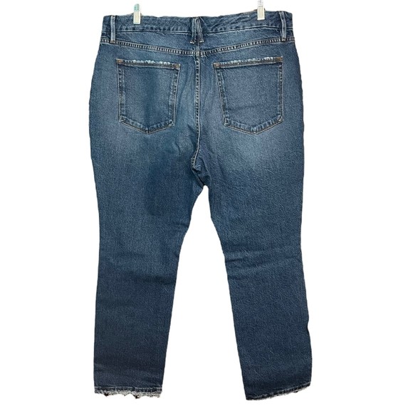 Good American Good Classic Jeans Women's Size 15 Denim Frayed Hem - Picture 2 of 6